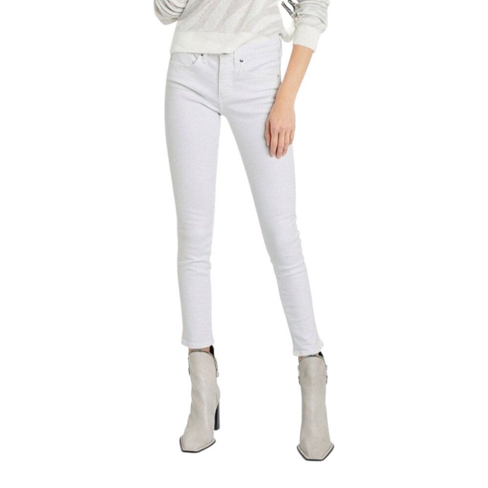 Veronica Beard Kate 10" High Rise Raw Hem Skinny Jean Coastal Cowgirl Women's 26